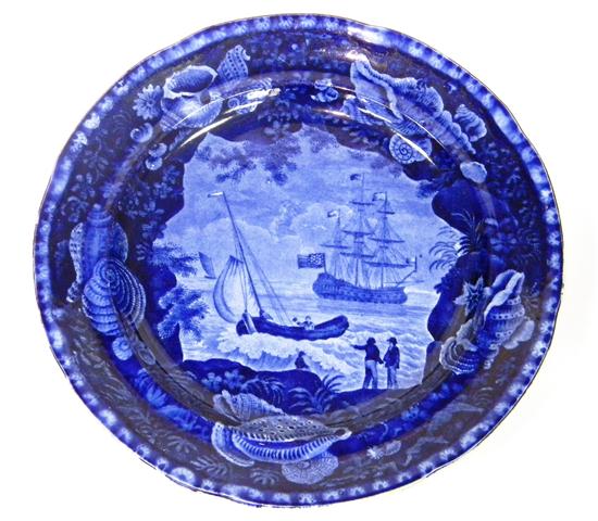 Staffordshire  blue transfer-ware