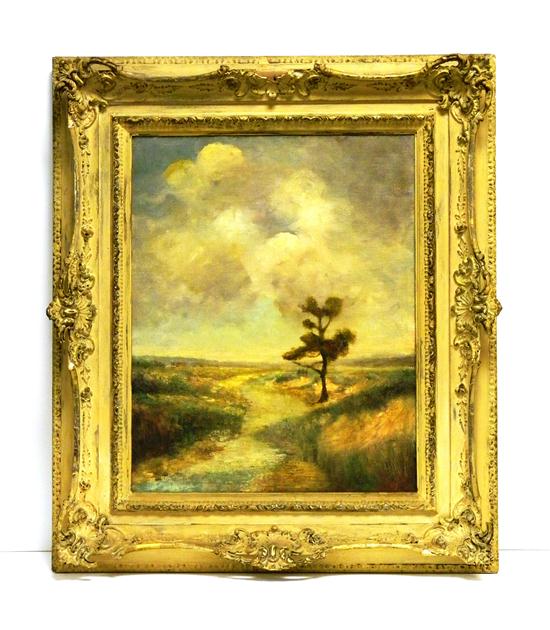 Late 19th C. impressionistic oil