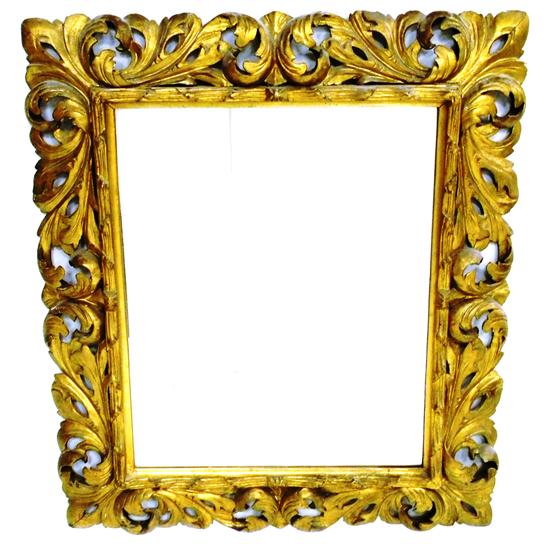 Baroque style wall mirror gilt 120e56