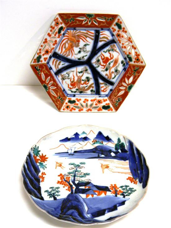 Two pieces of Japanese porcelain  late