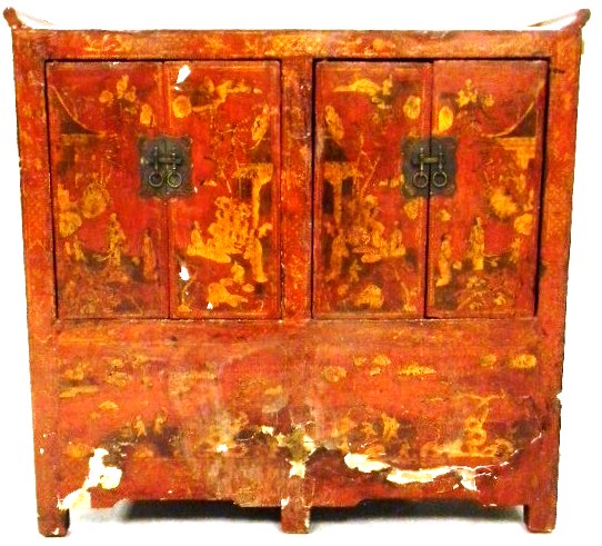 Chinese cabinet 19th C oblong 120e7e