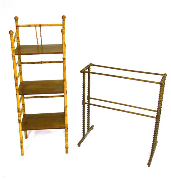 Two stands: three tier bamboo with