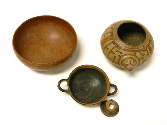 Three Pre-Columbian bowls: Pre