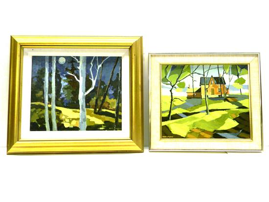 Two paintings by 20th C Connecticut 120ede