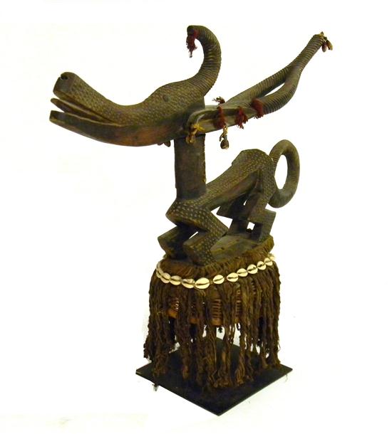 African carved Antelope headdress  modern