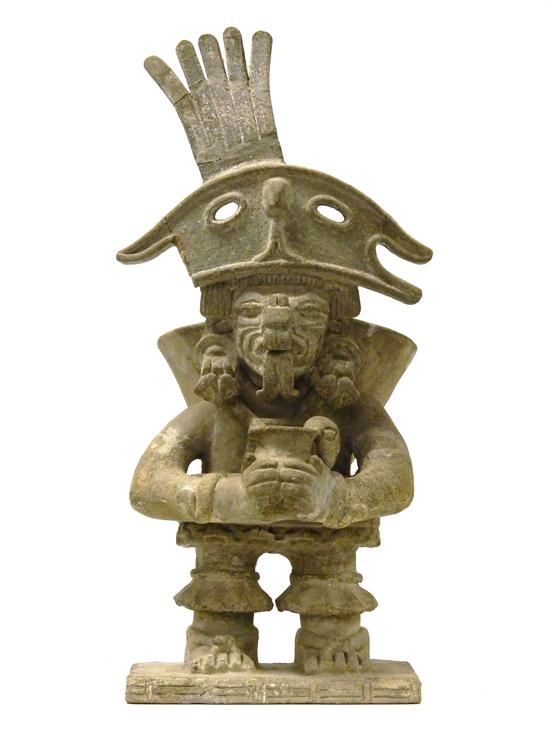 Large Pre Columbian Rain God white 120ef0