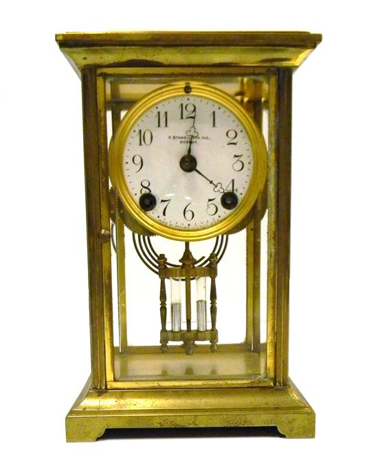 Brass mantle clock by Ansonia Clock 120eff