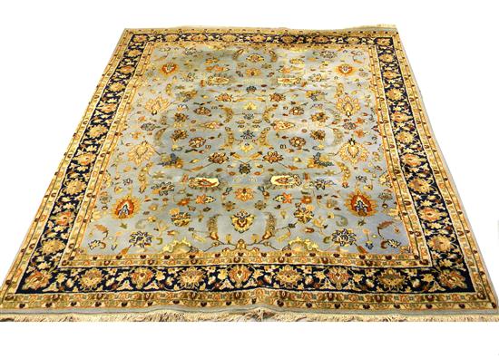 Indo Keshan rug 8 x 10 pale 120f1e