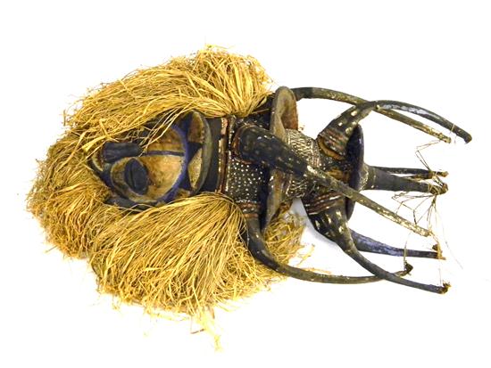 African mask from the Yaka tribe