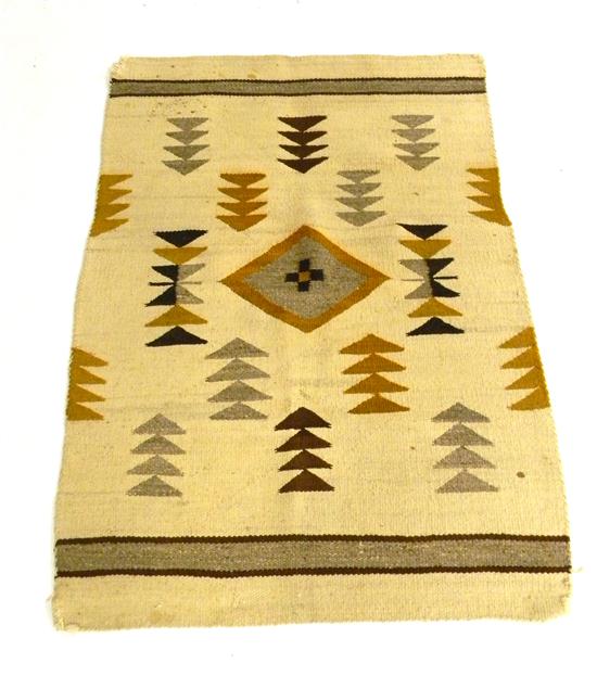 Navajo rug  geometric patterns