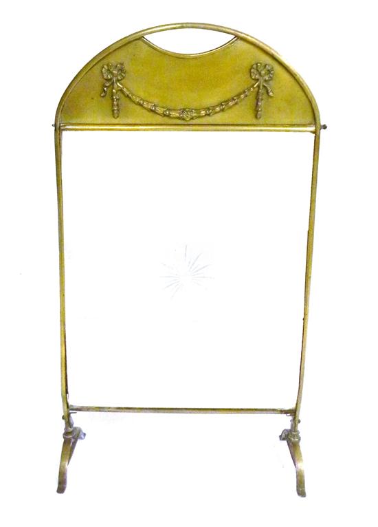 Fire screen brass frame bell 120f60