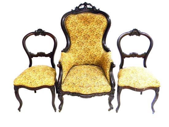 Three 19th C chairs Victorian 120f66