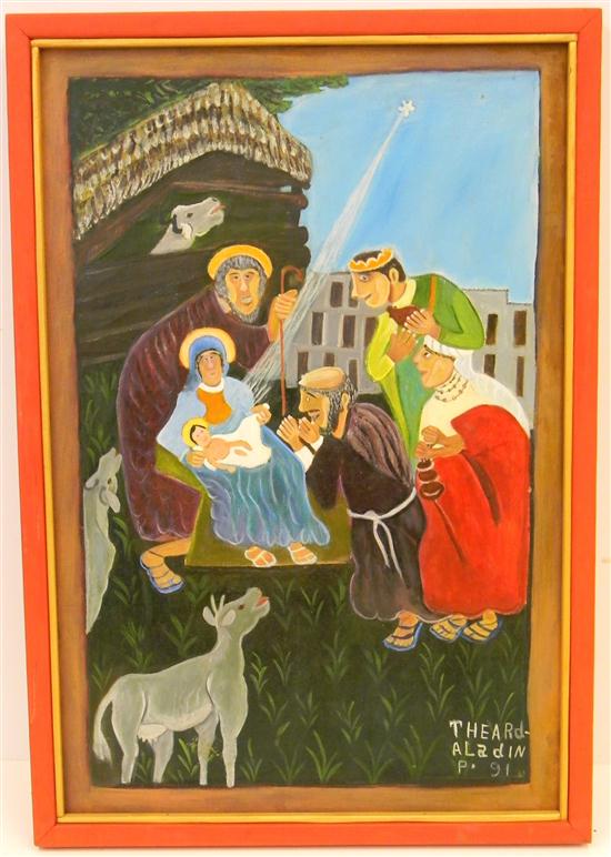 Agathe Aladin  oil on canvas  Nativity