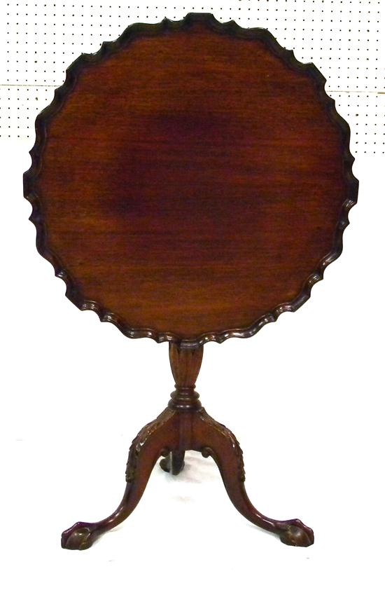 Chippendale style tilt top table 120ff8