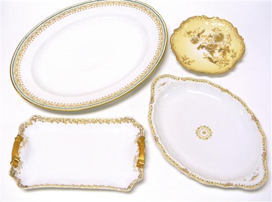 Limoges: two oval  one rectangular 