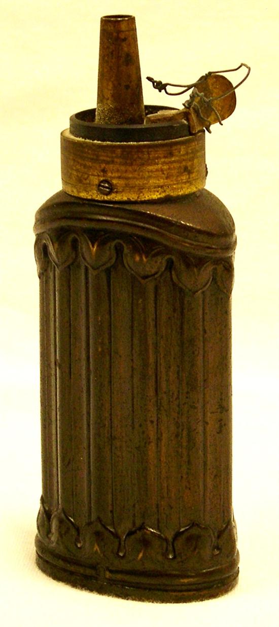 American c. 1850 powder flask 