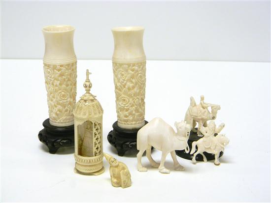 Asian carvings bone ivory including 121075