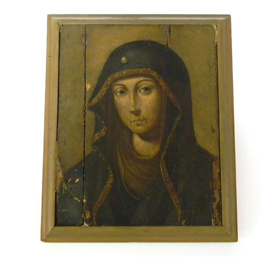 Icon on wood panel  probably 18th