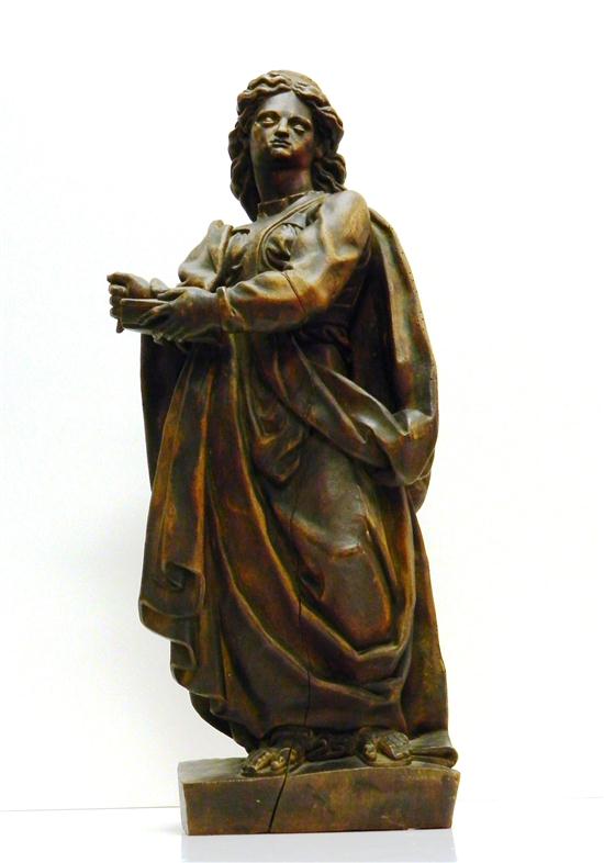 Continental carved wood figure 121087