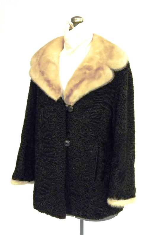 Ellin & Levin dyed Persian lamb jacket