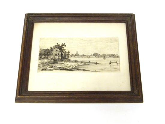 H. B. Eno ??  etching  view of