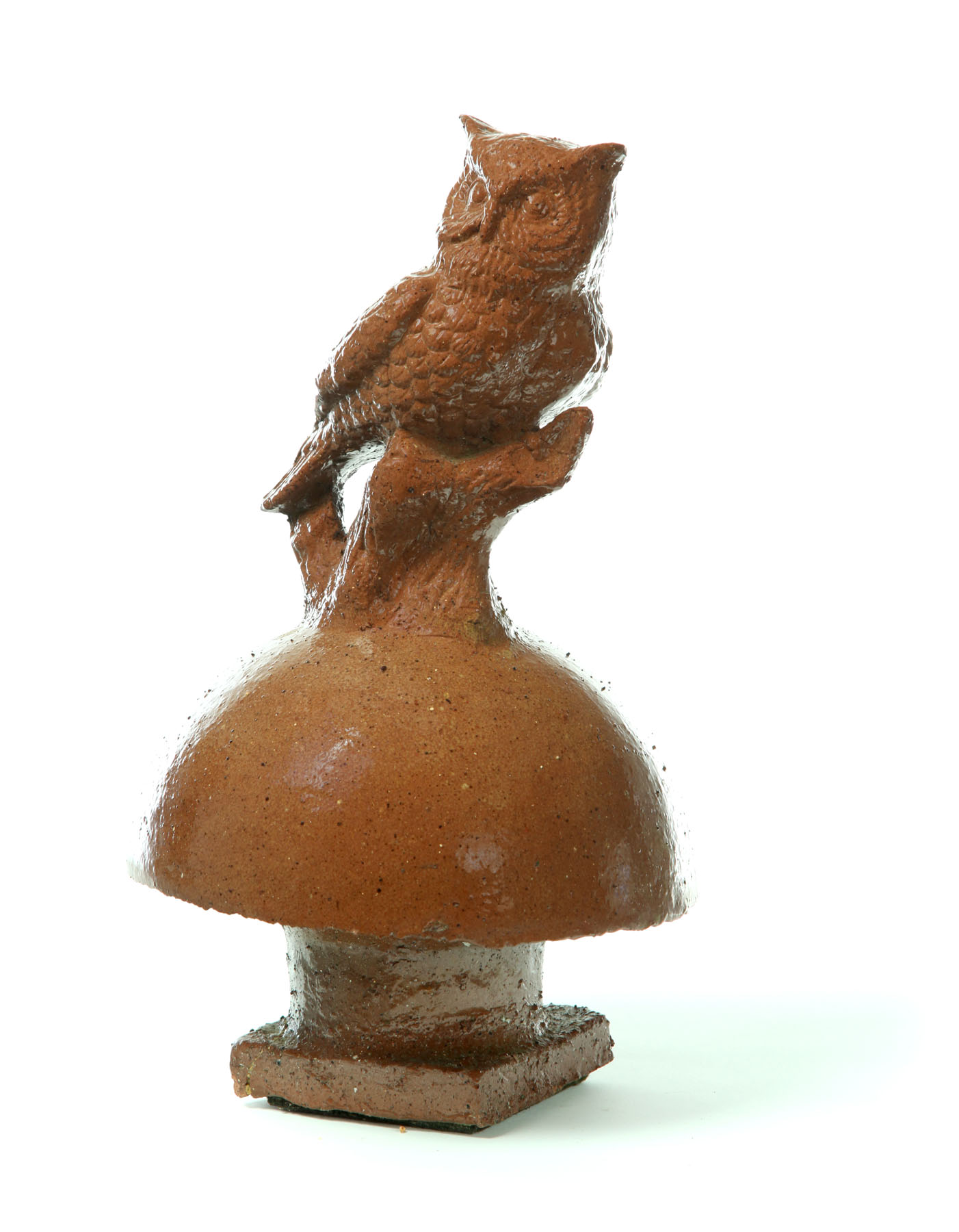 ***SEWERTILE CHIMNEY TOP WITH OWL.
