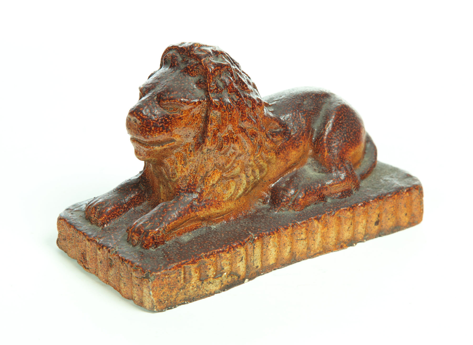 SEWERTILE LION.  Ohio  early 20th