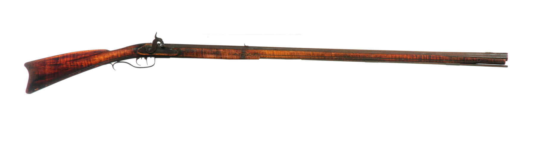 FULL STOCK PERCUSSION RIFLE Marked 12384a