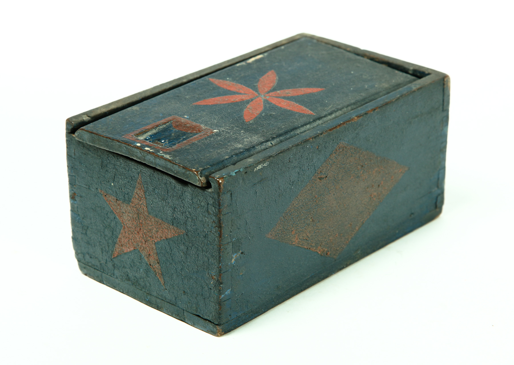 DECORATED SLIDE LID BOX American 12387c