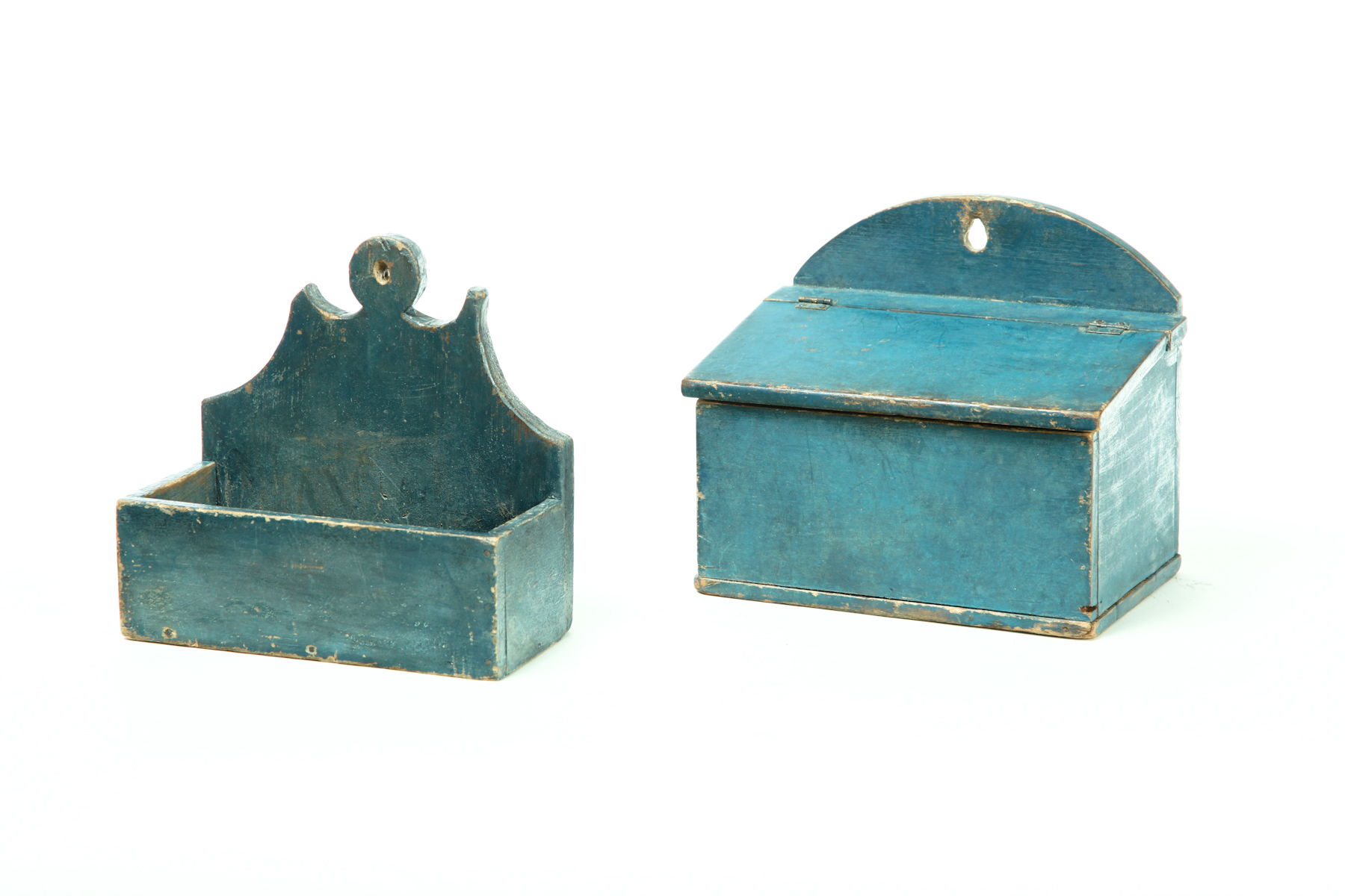 TWO HANGING WALL BOXES.  American
