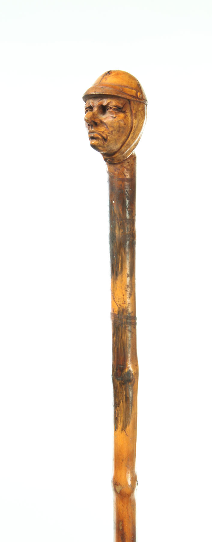 CARVED WOODEN CANE.  European  2nd half-19th