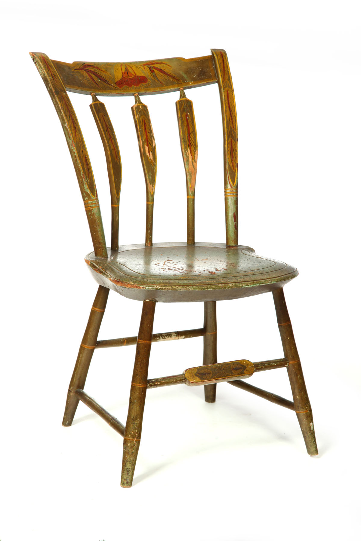 DECORATED CHILD S WINDSOR CHAIR  1239a5