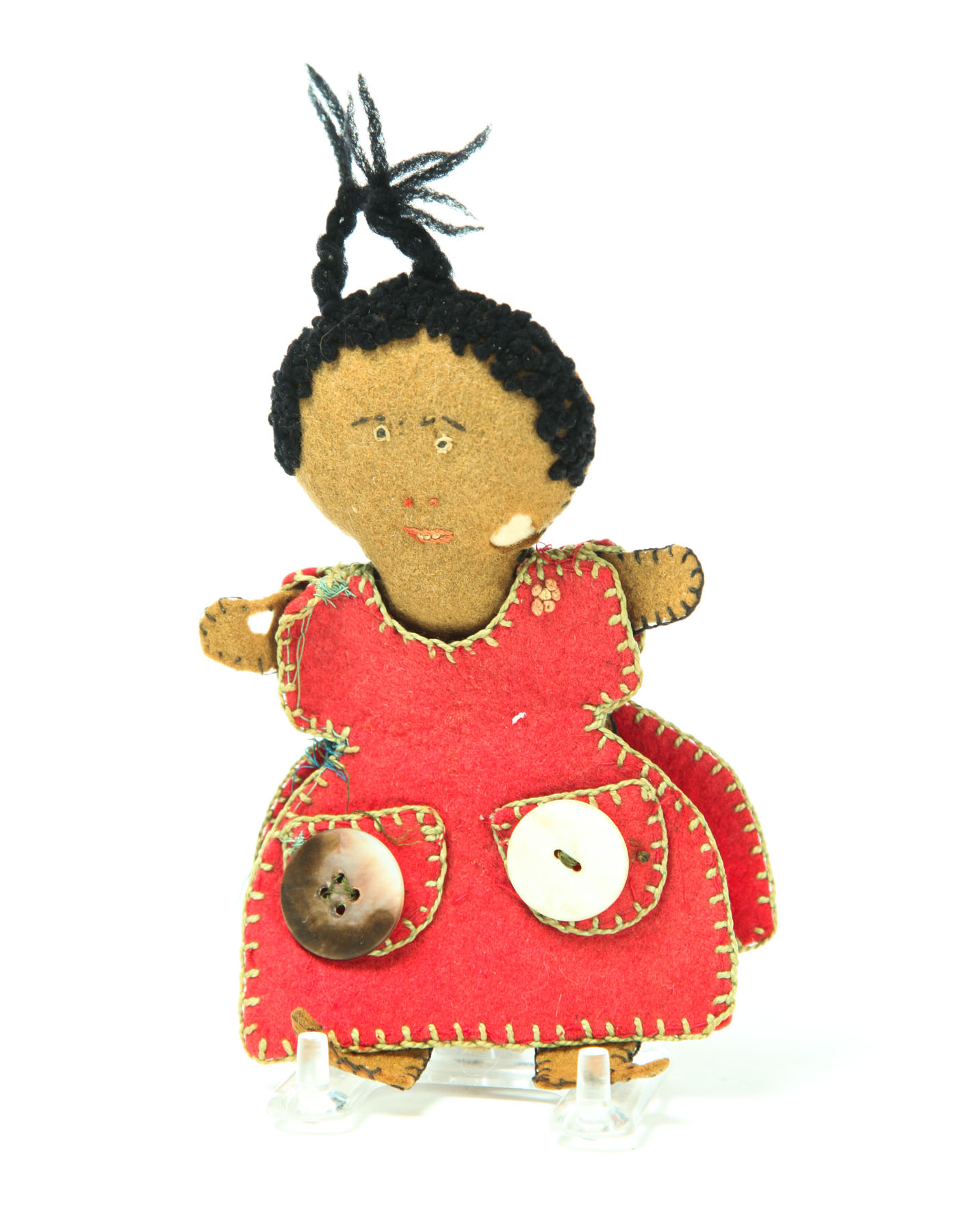 AFRICAN AMERICAN DOLL NEEDLE CASE  1239b7