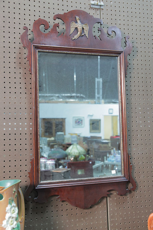 CHIPPENDALE STYLE MIRROR Mahogany 123a03