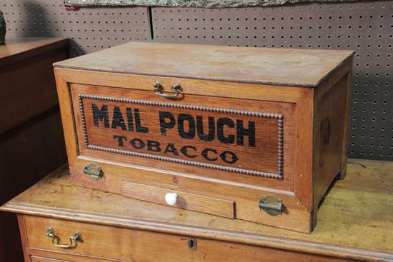 MAIL POUCH TOBACCO DISPLAY BOX. Wooden