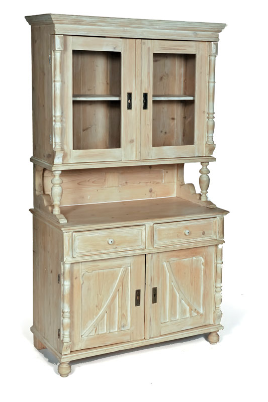 TWO PIECE CUPBOARD Probably English  123ae6