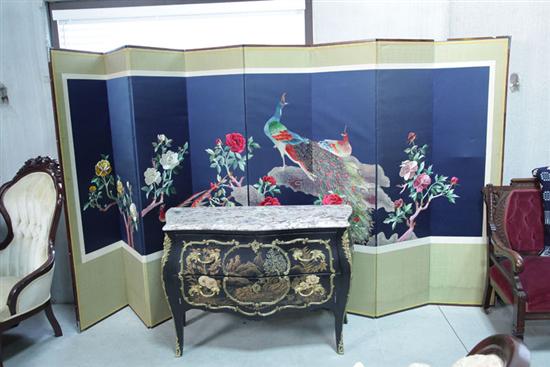 ORIENTAL STYLE SCREEN. Eight part