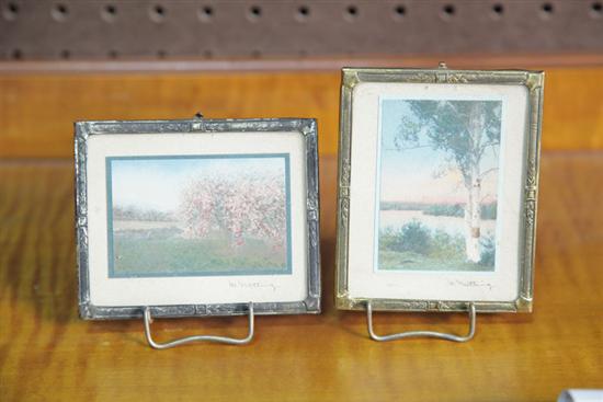 TWO MINIATURE WALLACE NUTTING LITHOGRAPHS  123b53