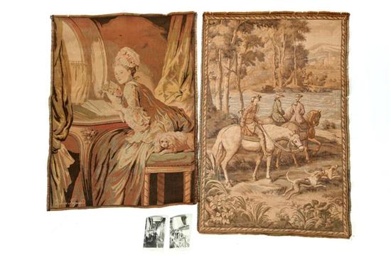 TWO TAPESTRIES. European  late