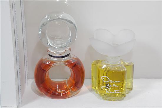 TWO FACTICE PERFUME BOTTLES One 123be3