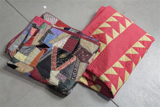 TWO QUILTS Including one polychrome 123bf3