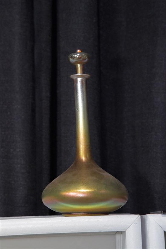 L.C. TIFFANY FAVRILE DECANTER. Stoppered