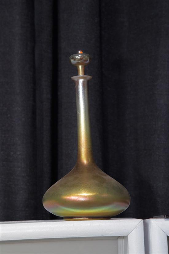 L.C. TIFFANY FAVRILE DECANTER.