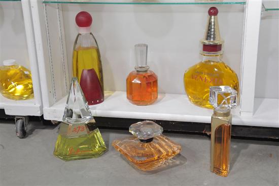 SIX FACTICE PERFUME BOTTLES Including 123c14