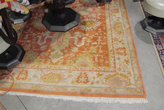 ORIENTAL AREA RUG Deep orange 123c16