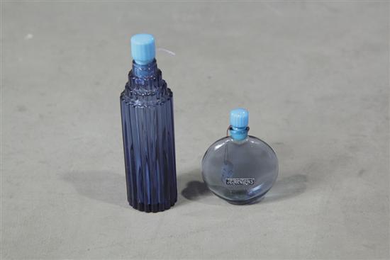 TWO R LALIQUE WORTH PERFUME BOTTLES  123c37