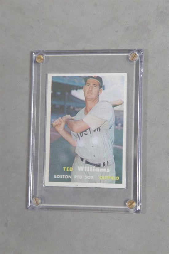 TED WILLIAMS BASEBALL CARD 1957 123c53