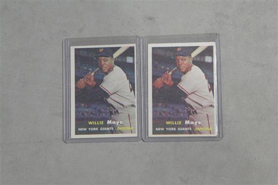 TWO WILLIE MAYS BASEBALL CARDS. Both