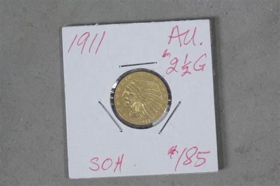 GOLD COIN. One 1911 Indian Head