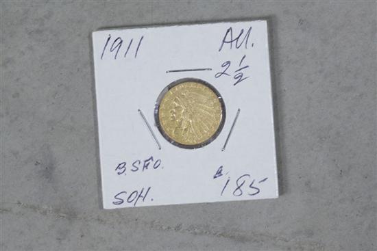GOLD COIN. One 1911 Indian Head